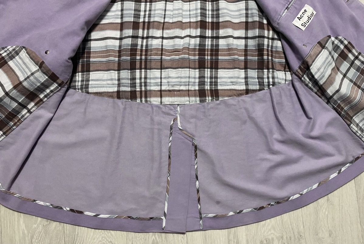 Acne Studios Women’s Oversized Single-breasted Cotton Blazer Light Purple Size ONE SIZE - 21 Thumbnail