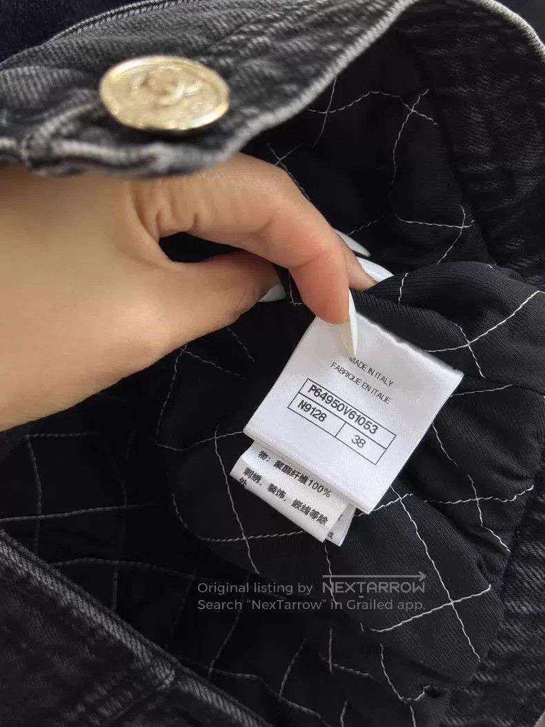 Chanel Chanel Black and gray cotton round-neck denim jacket Size XS / US 0-2 / IT 36-38 - 7 Thumbnail