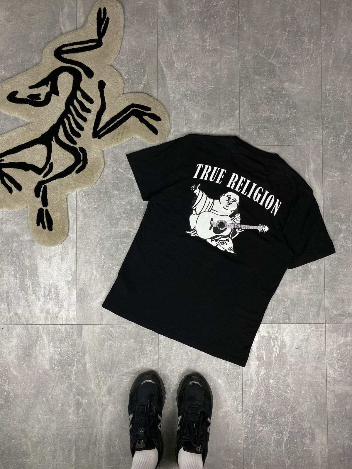 True Religion Mens Vintage True Religion Big Logo T Shirt Tee Size US M / EU 48-50 / 2 - 2 Thumbnail