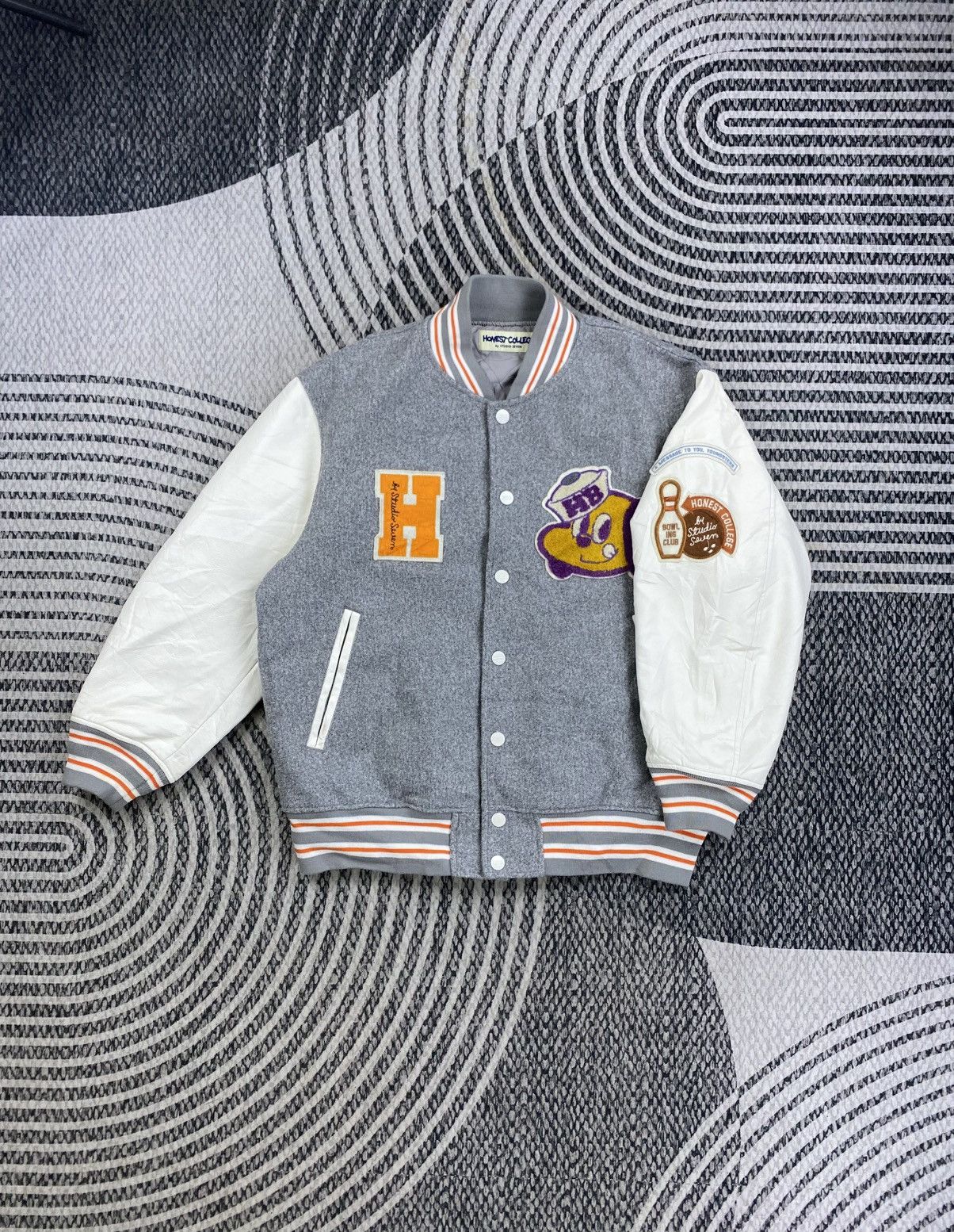 Studio Seven GU X Studio Seven Collaboration Varsity Jacket Size US L / EU 52-54 / 3 - 1 Thumbnail