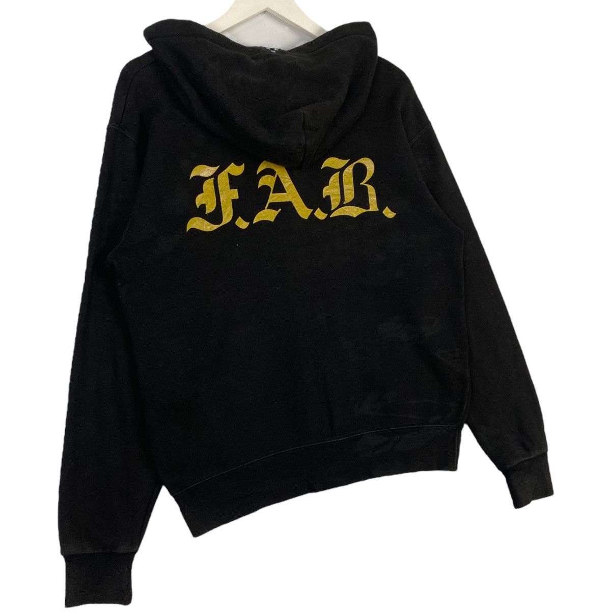 Vintage Vintage Fab Hoodie Full Zip Sweater Black Pullover Jumper M Size US M / EU 48-50 / 2 - 6 Thumbnail