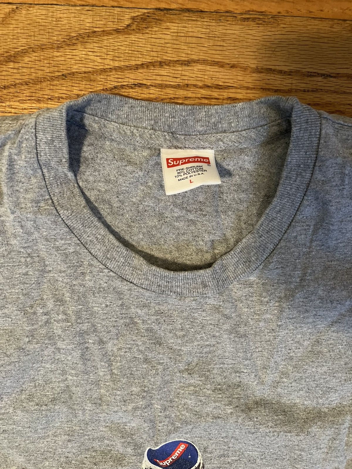 Supreme Supreme Bottle Cap T Shirt Grey Size L Size US L / EU 52-54 / 3 - 2 Thumbnail