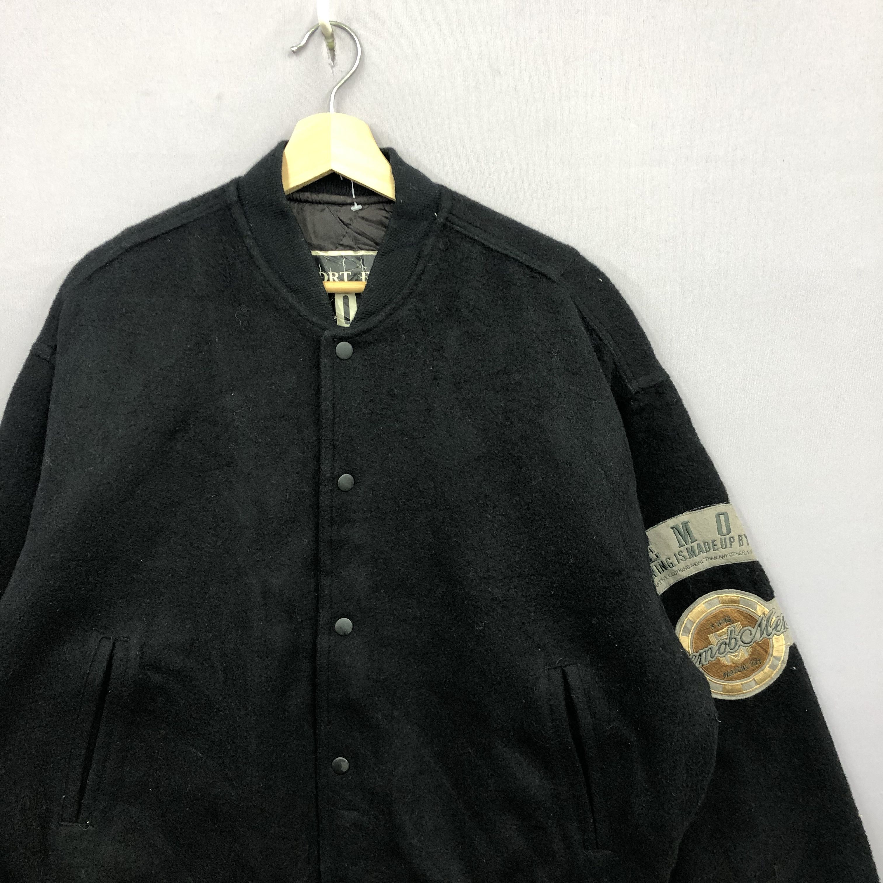 Vintage Vintage Demobmen Letterman Varsity Wool Bomber Jacket Size US L / EU 52-54 / 3 - 4 Thumbnail