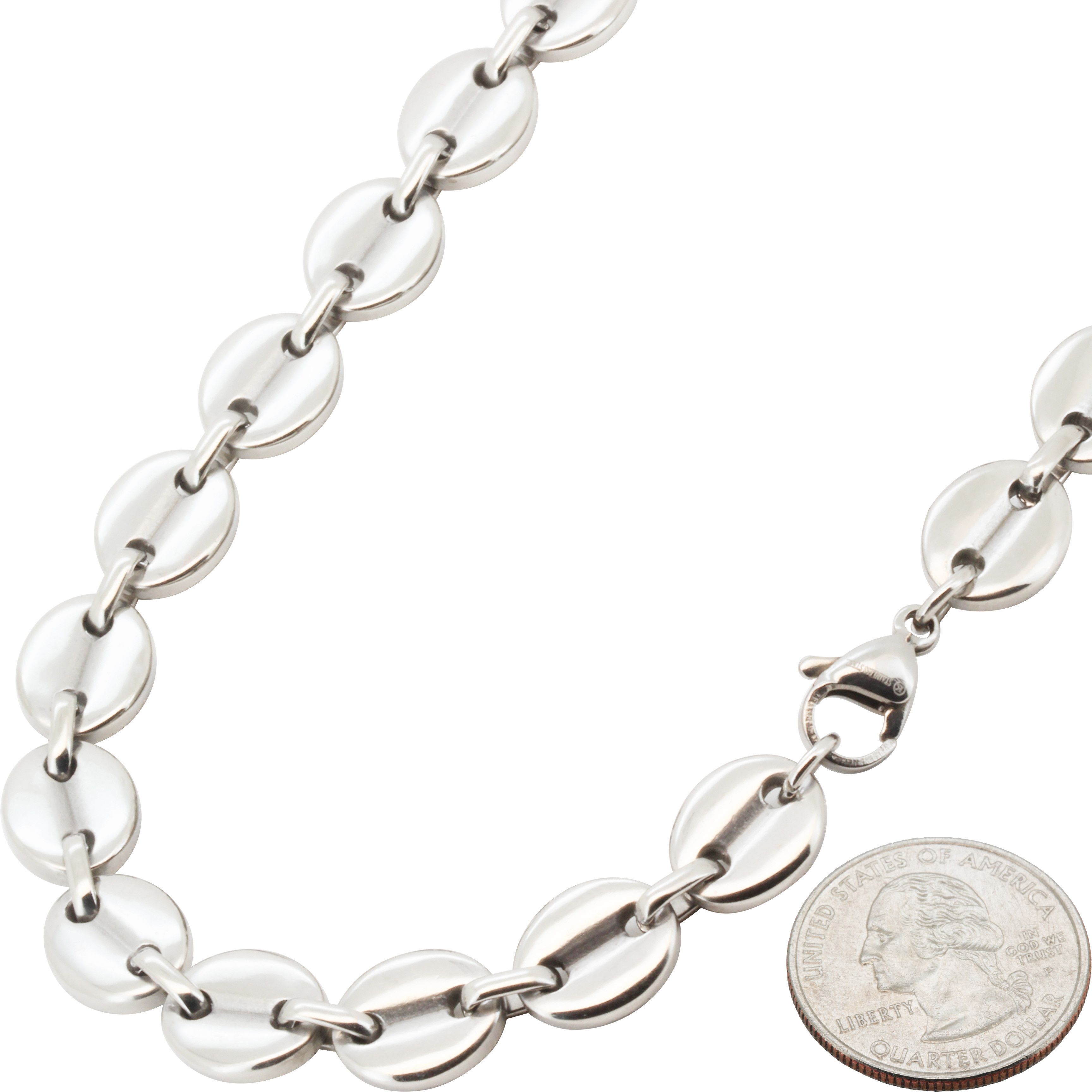 Other 316L Stainless Steel 10mm Mariner Chain Necklace 24” Size ONE SIZE - 2 Thumbnail