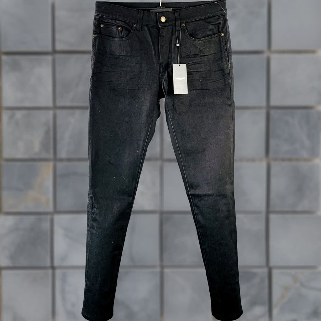 Yves Saint Laurent SAINT LAURENT Jeans Black Denim Tapered Five Pockets Size 31 2020 Mens Size US 31 - 1 Thumbnail