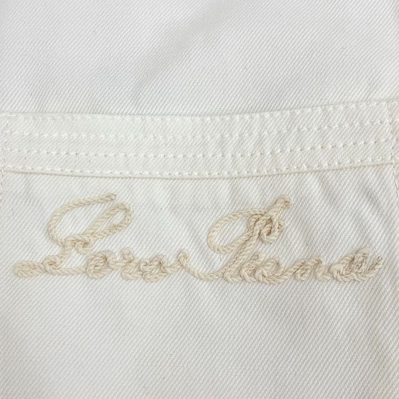 Loro Piana LORO PIANA White pocket logo letter embroidery cotton long Size XS / US 0-2 / IT 36-38 - 5 Thumbnail