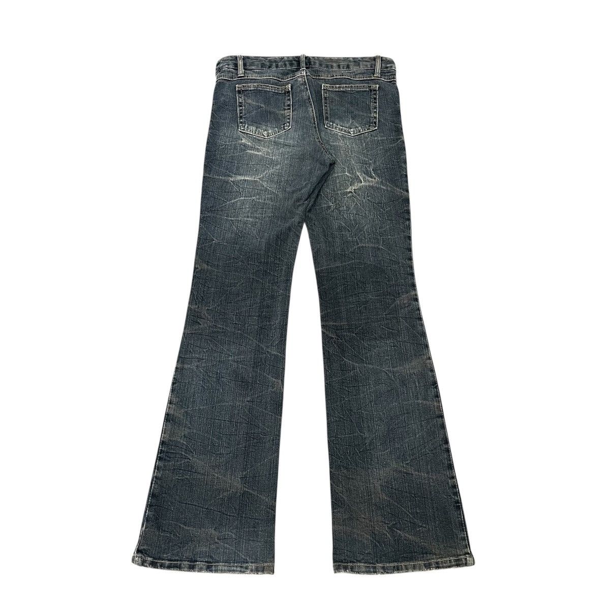 14th Addiction Flare Denim Colza Clawn Marks Fade Washed Lgb Style Size US 30 / EU 46 - 6 Thumbnail