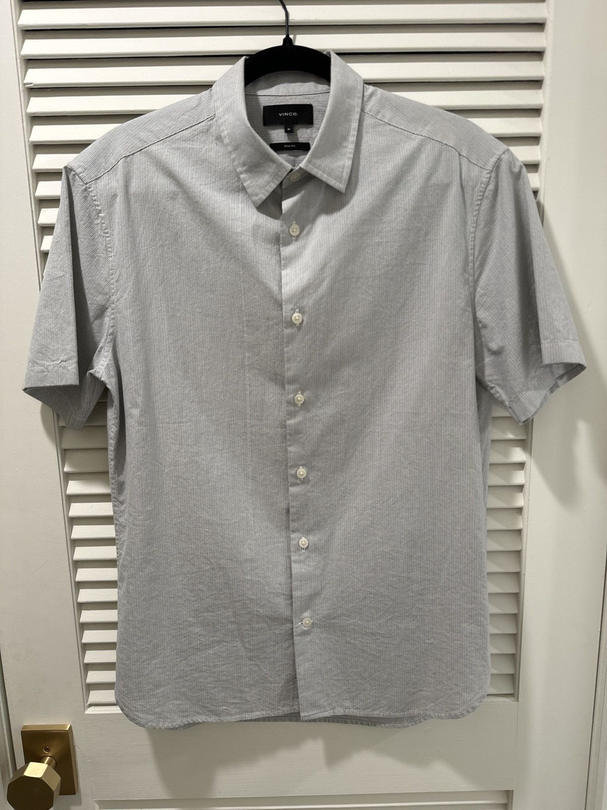 Billy Reid Vince stripe button down Size US M / EU 48-50 / 2 - 1 Thumbnail