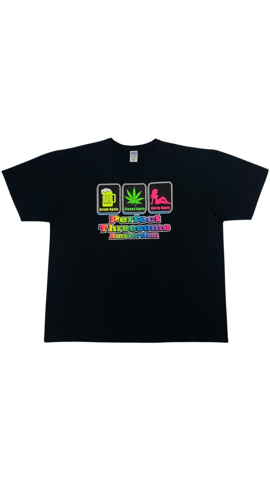 Gildan 🔥LASTDROP🔥 Amsterdam Perfect Threesome Drunk Stoned Horny Size US XXL / EU 58 / 5 - 1 Thumbnail