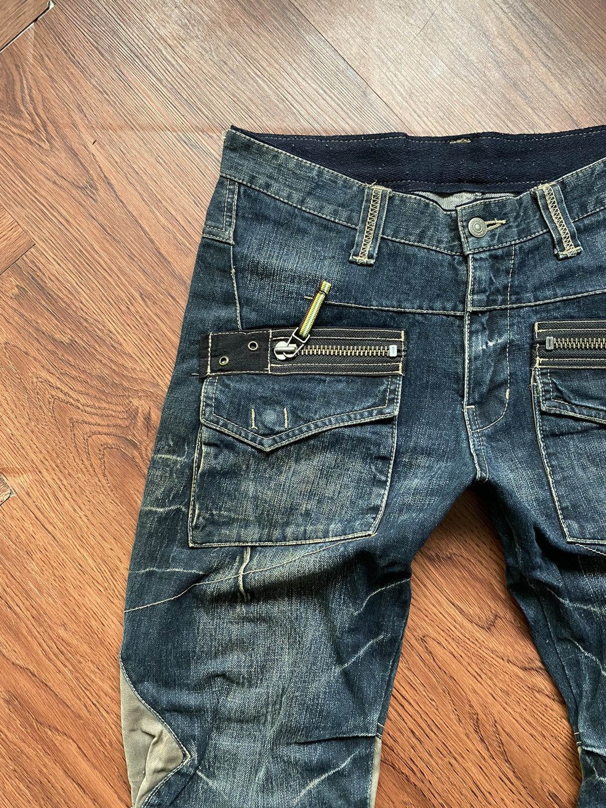 If Six Was Nine PPFM Multi Zipper Pants Size US 33 - 4 Thumbnail