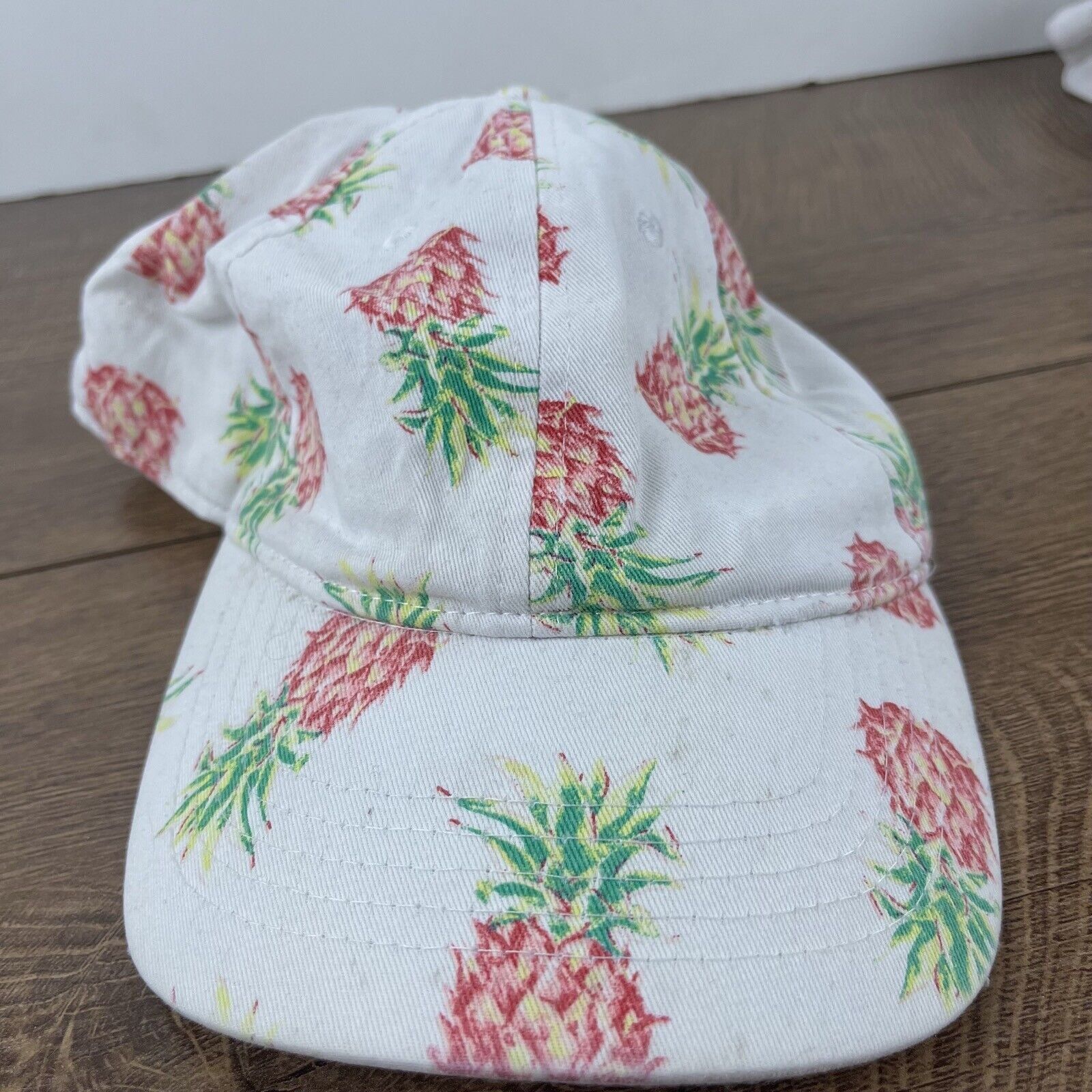 Other Pineapple Adjustable Hat White Pineapple Adjustable Hat Adul Size ONE SIZE - 3 Thumbnail