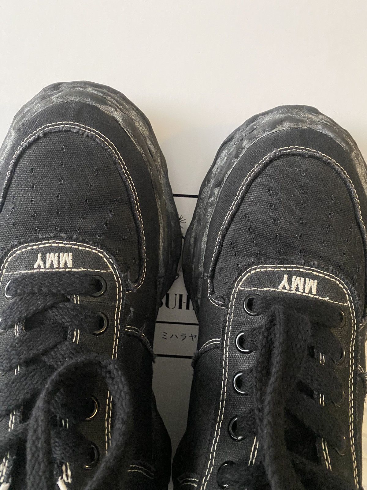 Maison MIHARA YASUHIRO MMY Wayne OG Sole Over-Dyed Canvas Low Top Sneaker Sz46 Size US 13 / EU 46 - 8 Thumbnail