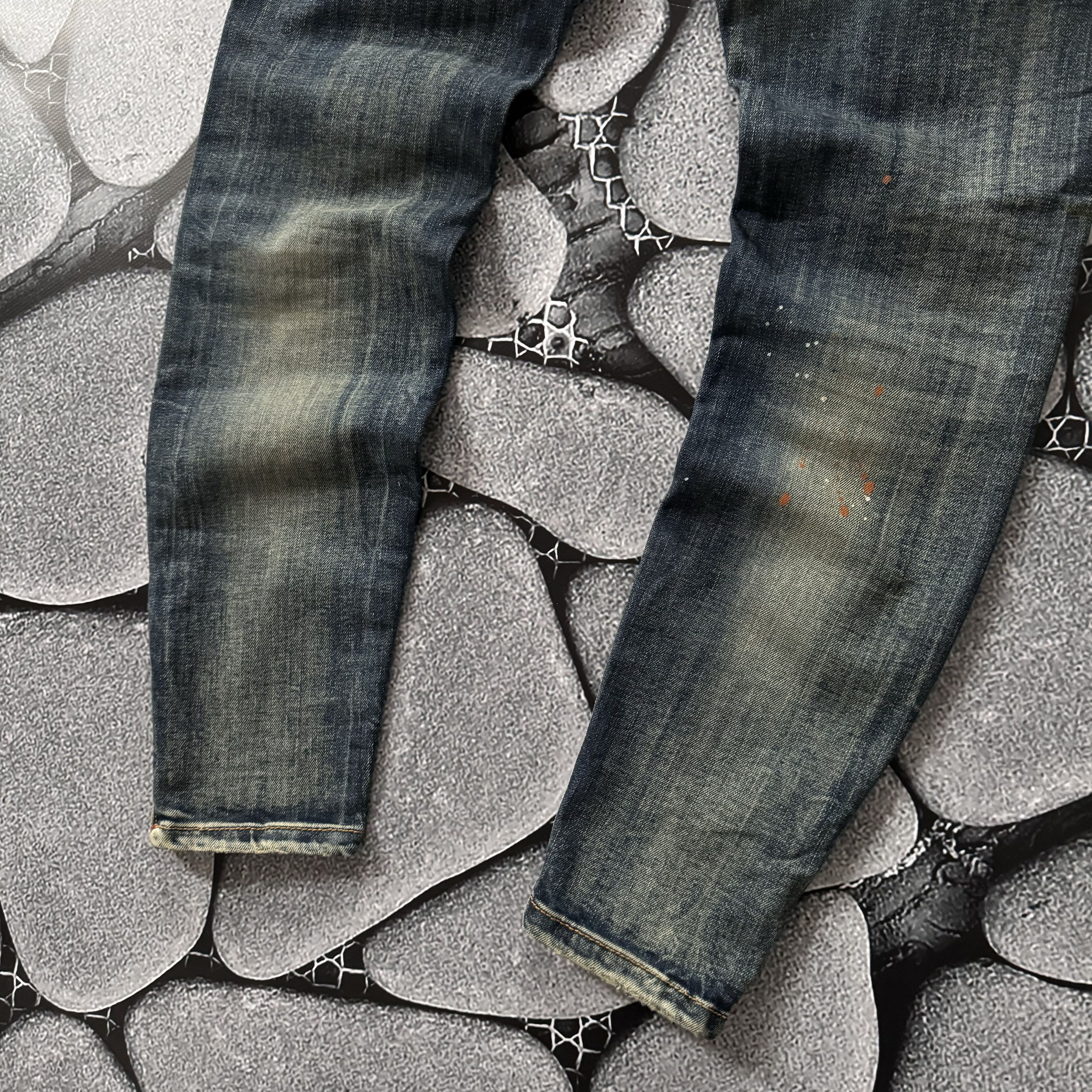Vintage EX-J VINTAGE DISTRESSED FADED TRASHED JEANS AVANT GARDE Y2K Size 32" / US 10 / IT 46 - 4 Thumbnail