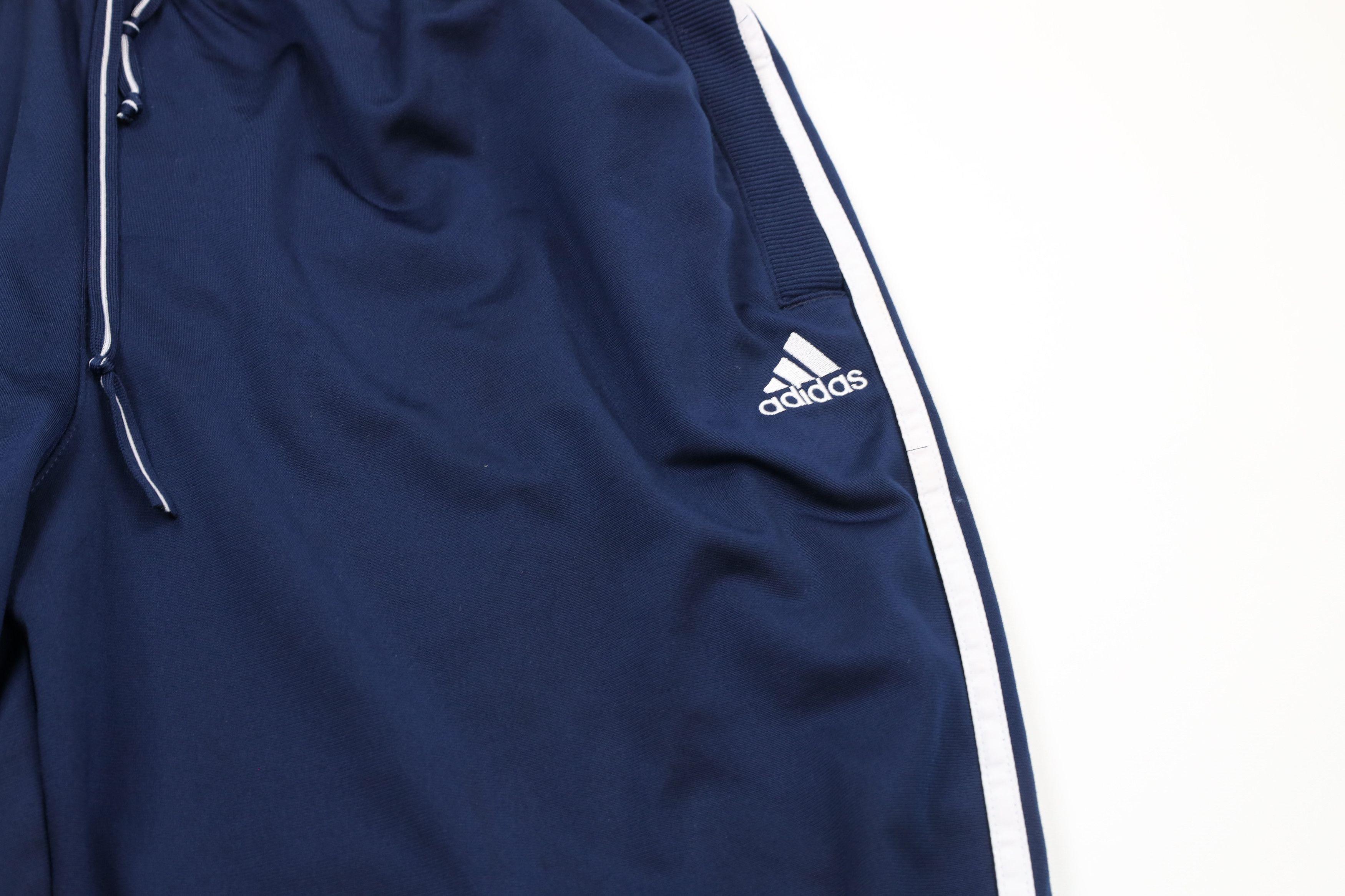 Adidas × Vintage Vintage Adidas Striped Wide Leg Sweatpants Pants Blue Size US 40 / EU 56 - 6 Thumbnail