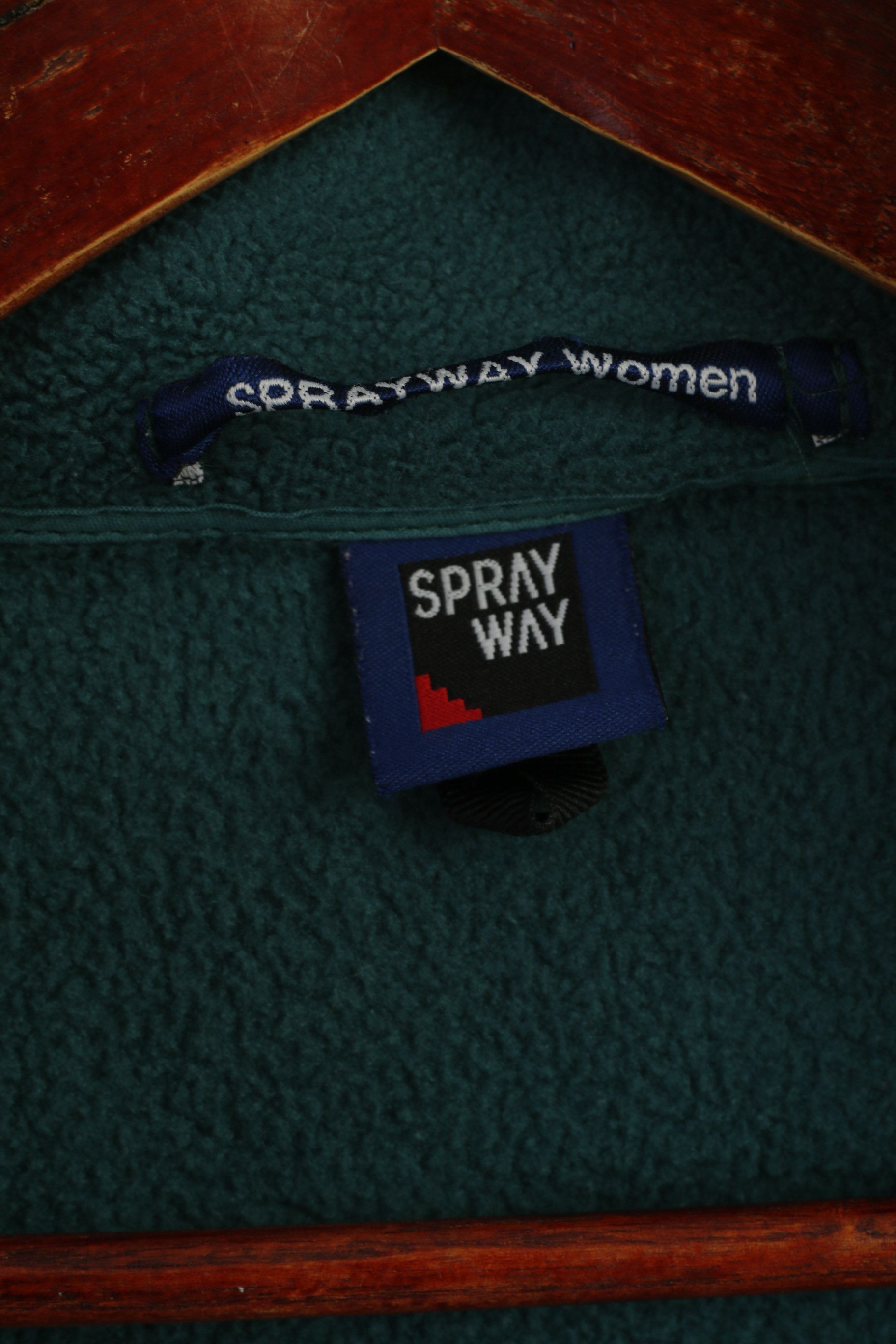 Vintage Spray Way Women S Fleece Top Green 7792 Size S / US 4 / IT 40 - 4 Thumbnail