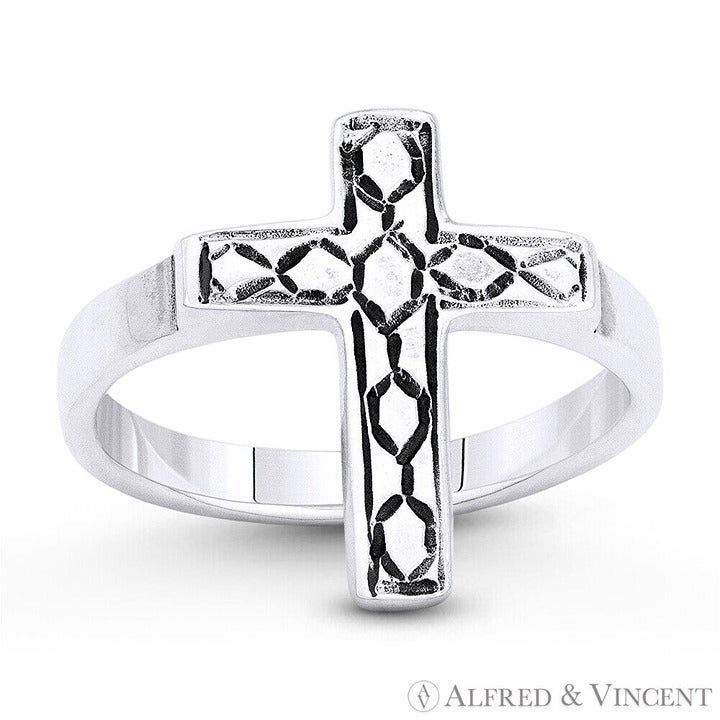 Other Latin Cross Religious Ring in .925 Sterling Silver Size ONE SIZE - 1 Preview