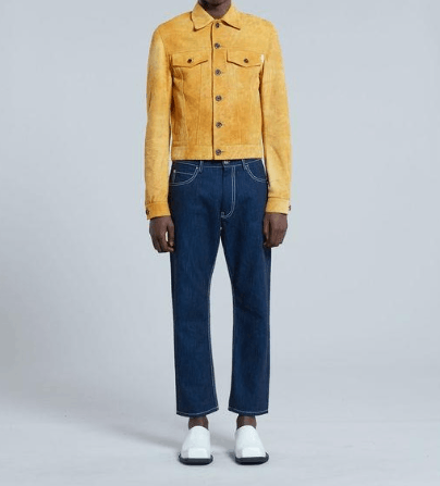 Marni o1srvl11e0724 Leather Jacket in Yellow Size US M / EU 48-50 / 2 - 2 Thumbnail