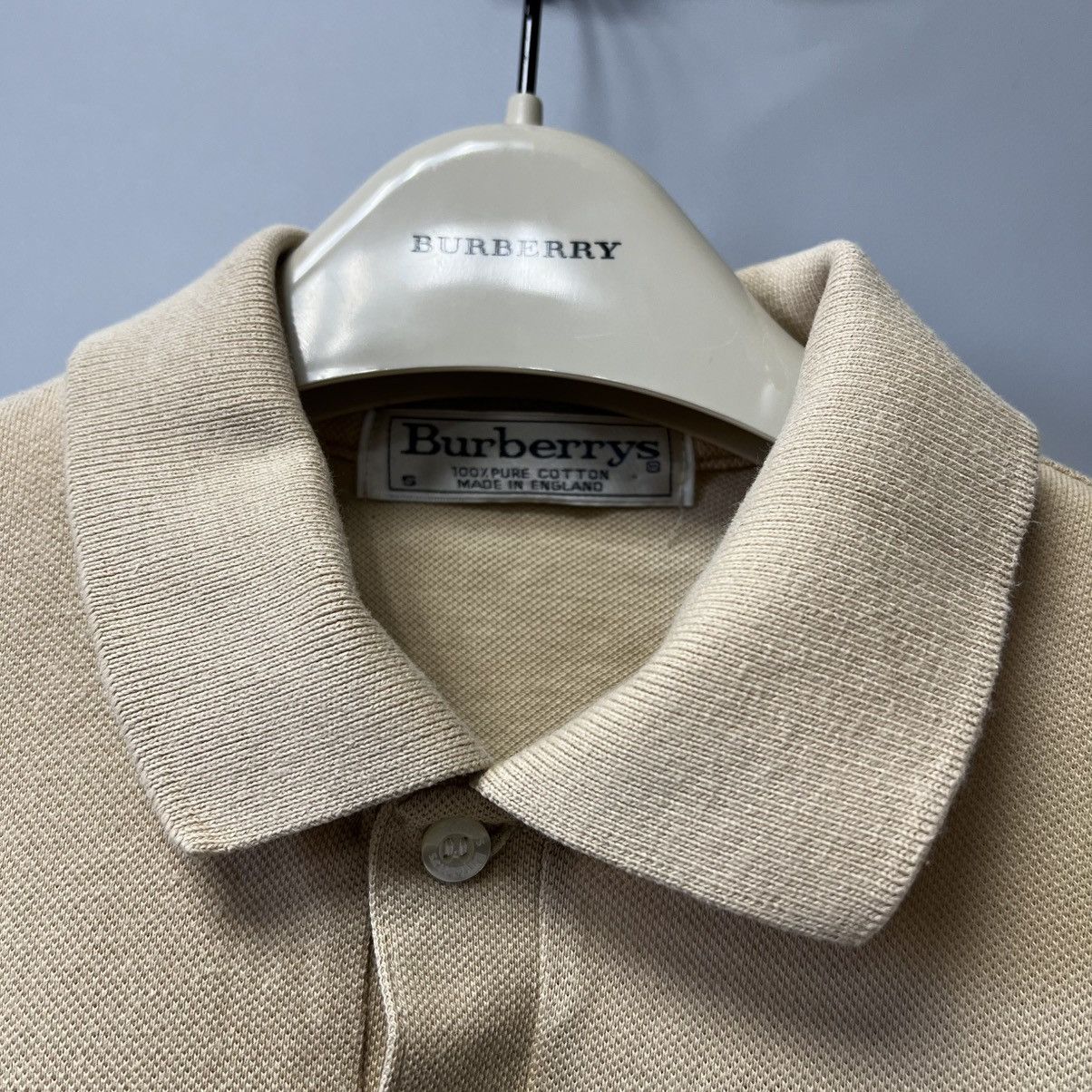Burberry × Vintage Vintage Burberrys Polo Shirt 90s beige Size US S / EU 44-46 / 1 - 4 Thumbnail