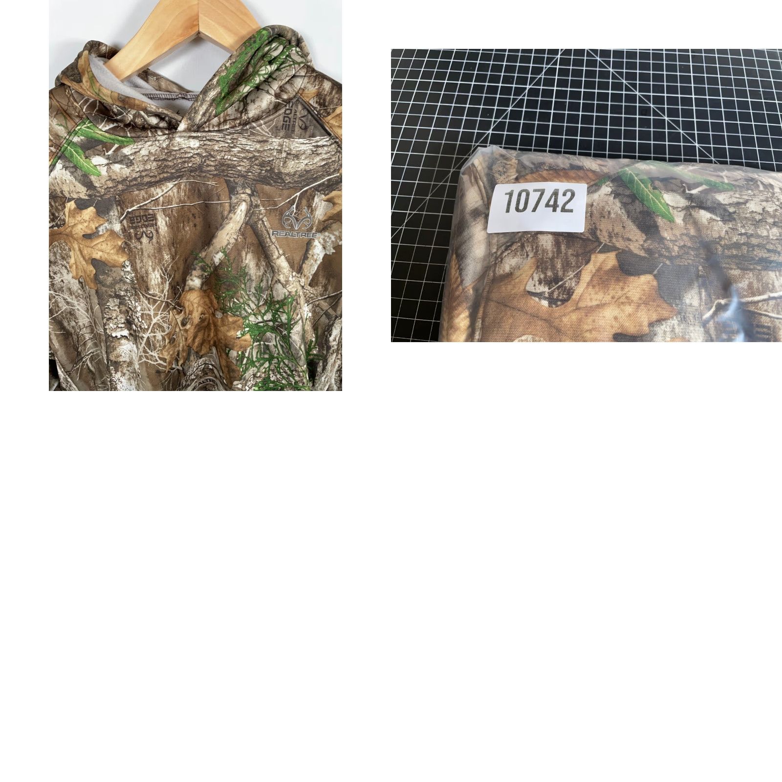 Realtree Realtree Camouflage Hoodie Men's Large Brown Pullover Polyester Fleece Hooded Camping Outdoor Nature Logo Shirt Mens Size US L / EU 52-54 / 3 - 9 Thumbnail