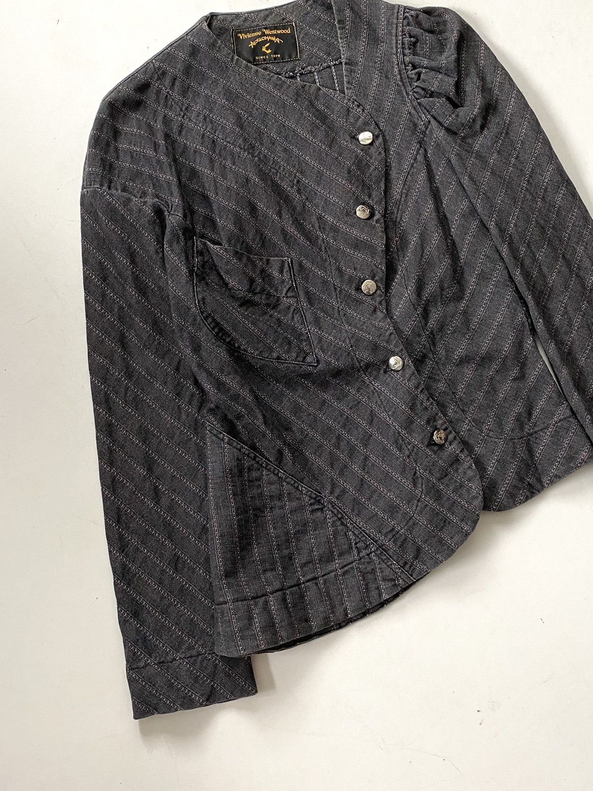 Vivienne Westwood 🔥Vintage 90s Vivienne Westwood Anglomania Drunken Jacket Size M / US 6-8 / IT 42-44 - 4 Thumbnail