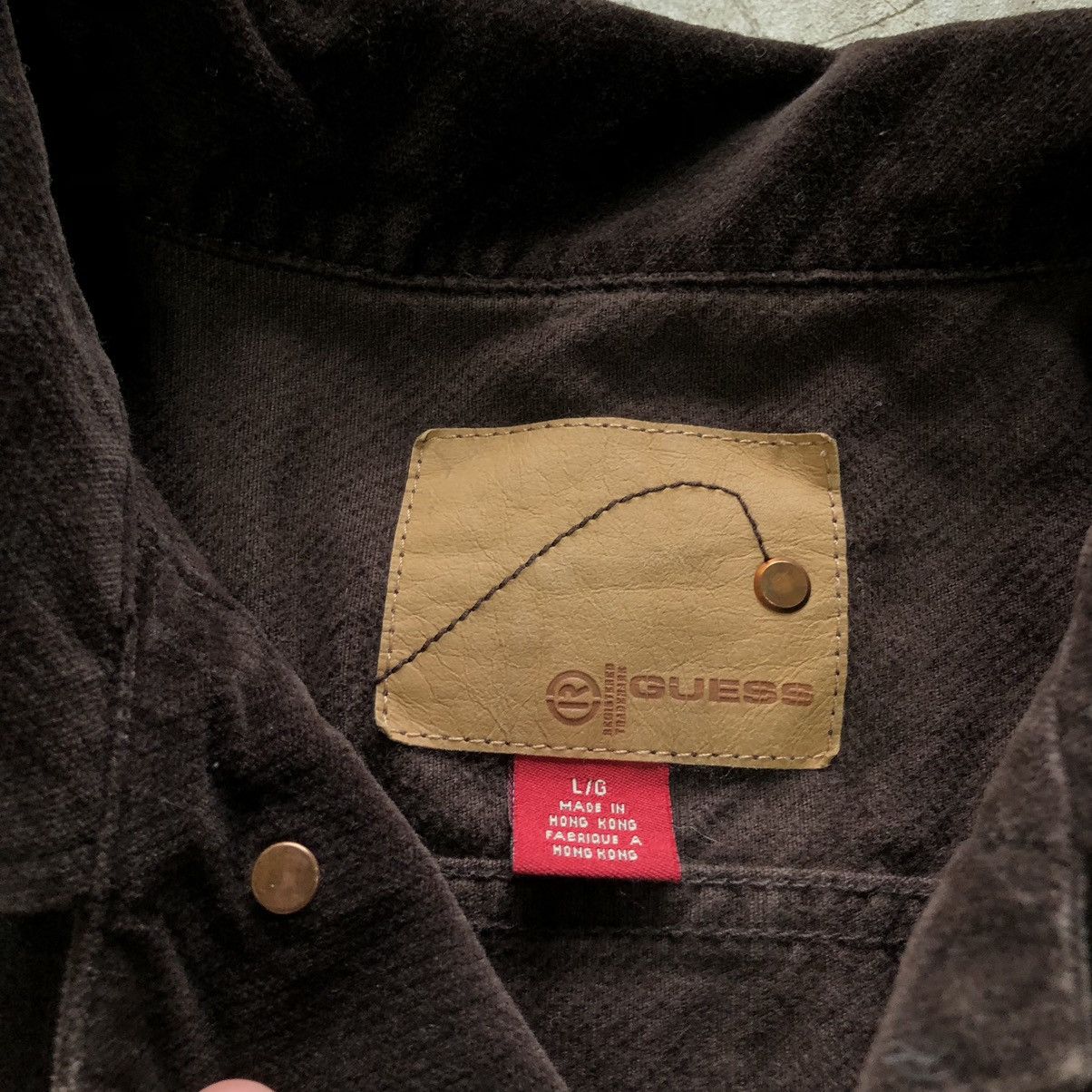 Guess × Vintage Vintage 90s Guess Brown Corduroy Trucker Jacket Size US L / EU 52-54 / 3 - 6 Thumbnail