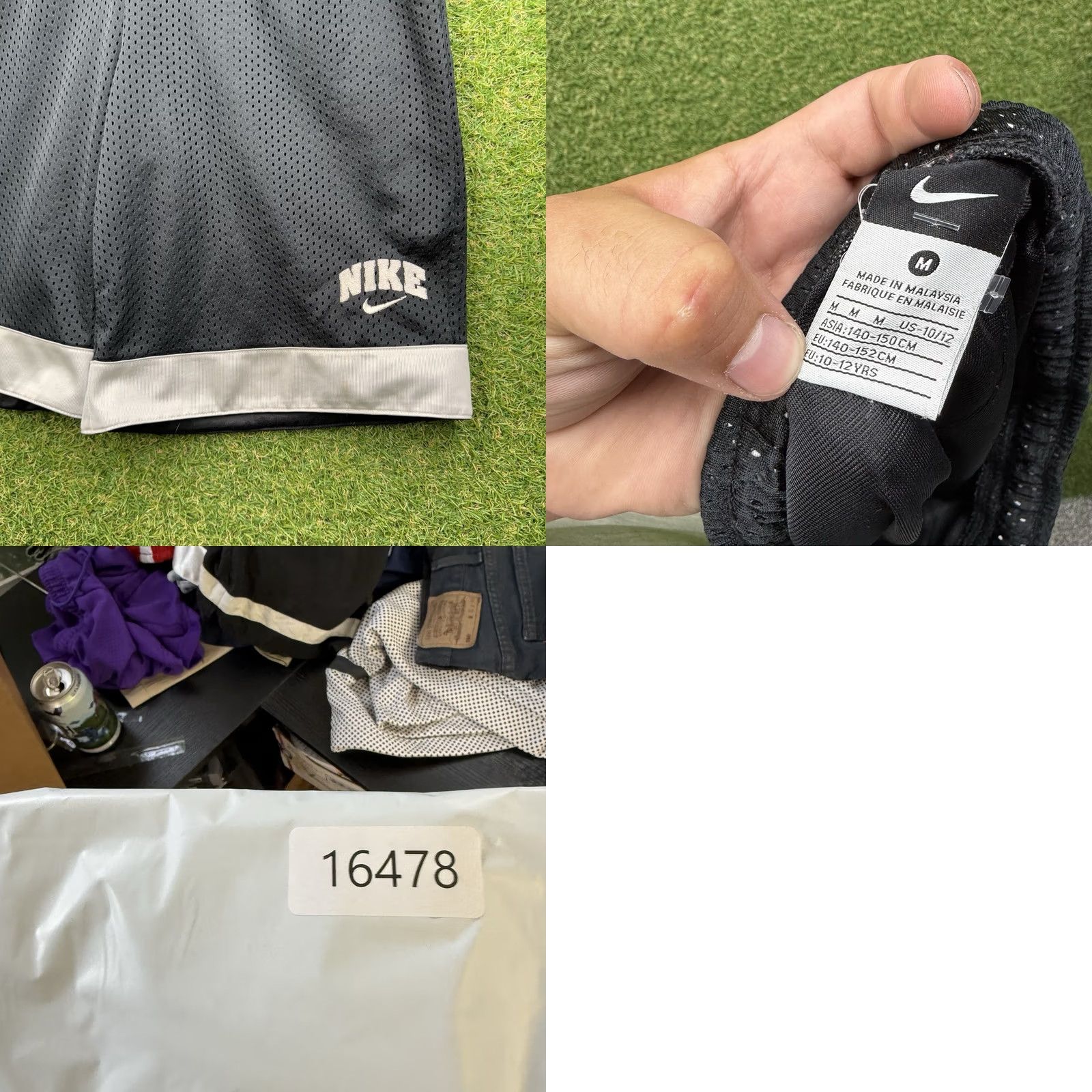 Nike VINTAGE Nike Shorts Womens M Black Satin Nylon 90s Y2K Sports Shorts Size M / US 6-8 / IT 42-44 - 8 Thumbnail