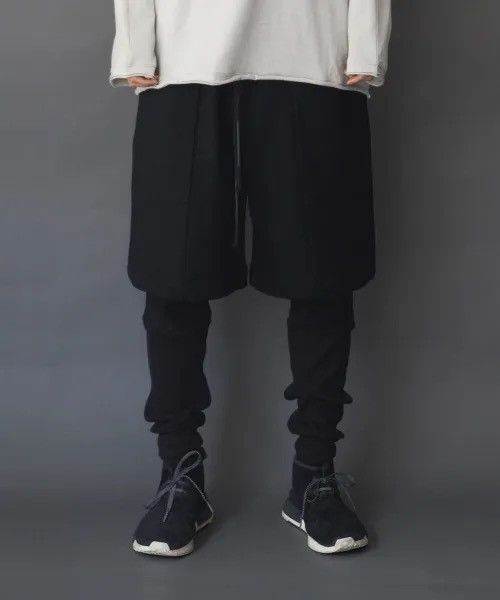 Wizzard Wizzard Layered Pants, Black Japanese Brand Rare Size US 33 - 1 Thumbnail