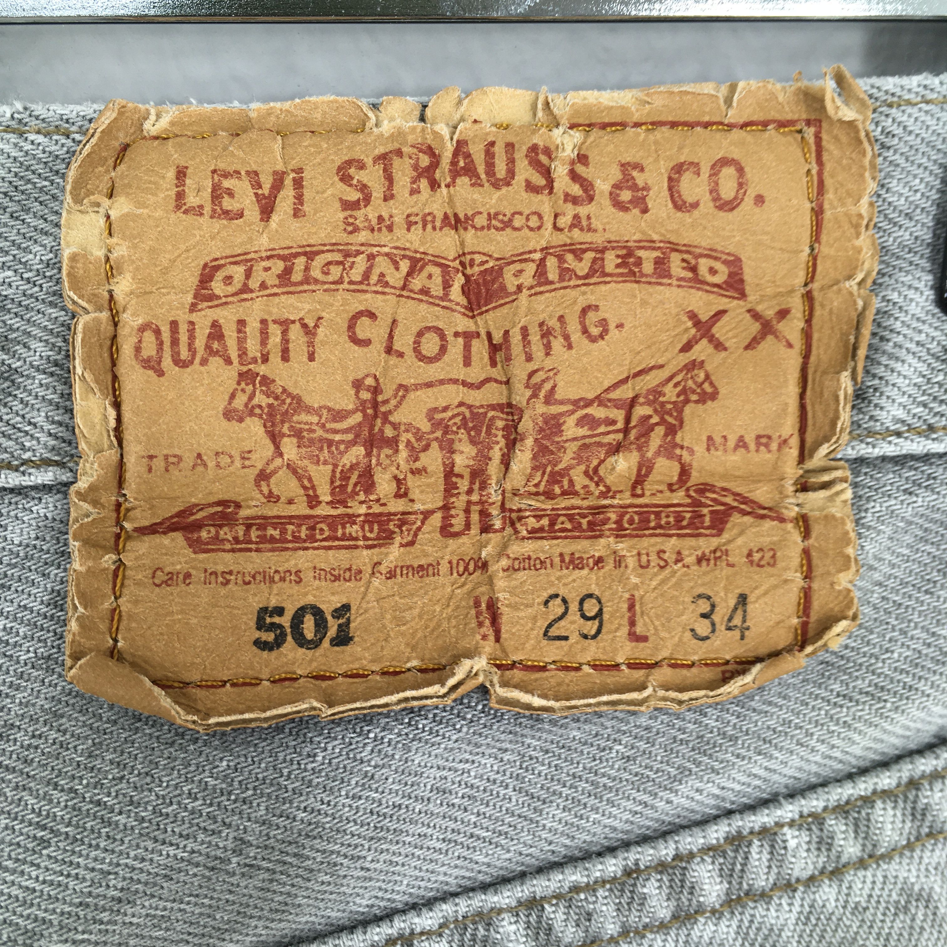 Levi's Size 27x32 Vintage 90s Levi's 501 Faded Black Jeans S366 Size 27" / US 4 / IT 40 - 11 Thumbnail
