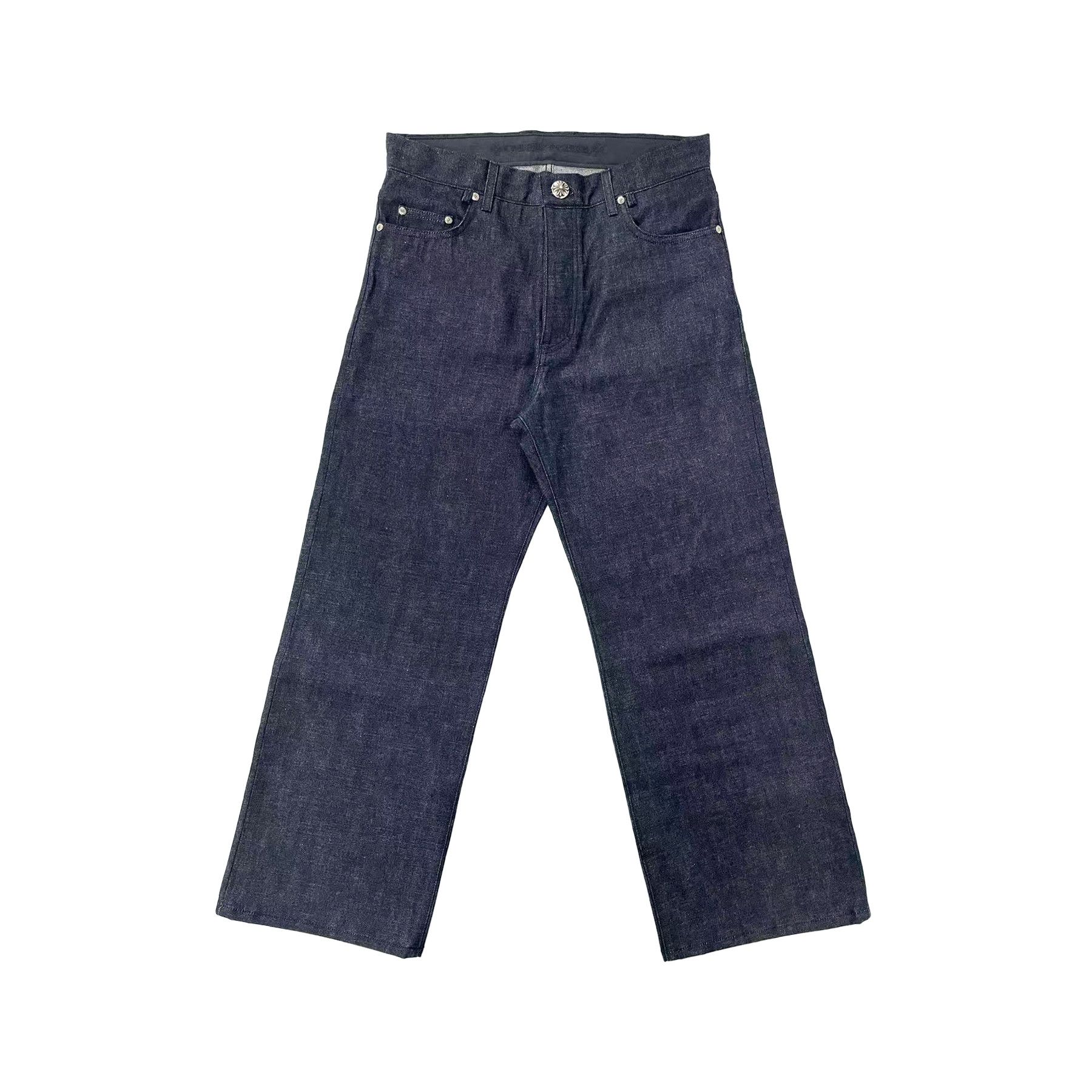 Chrome Hearts Chrome Hearts KS Cross Button Indigo Jeans Size 24" / US 00 / IT 34 - 1 Thumbnail