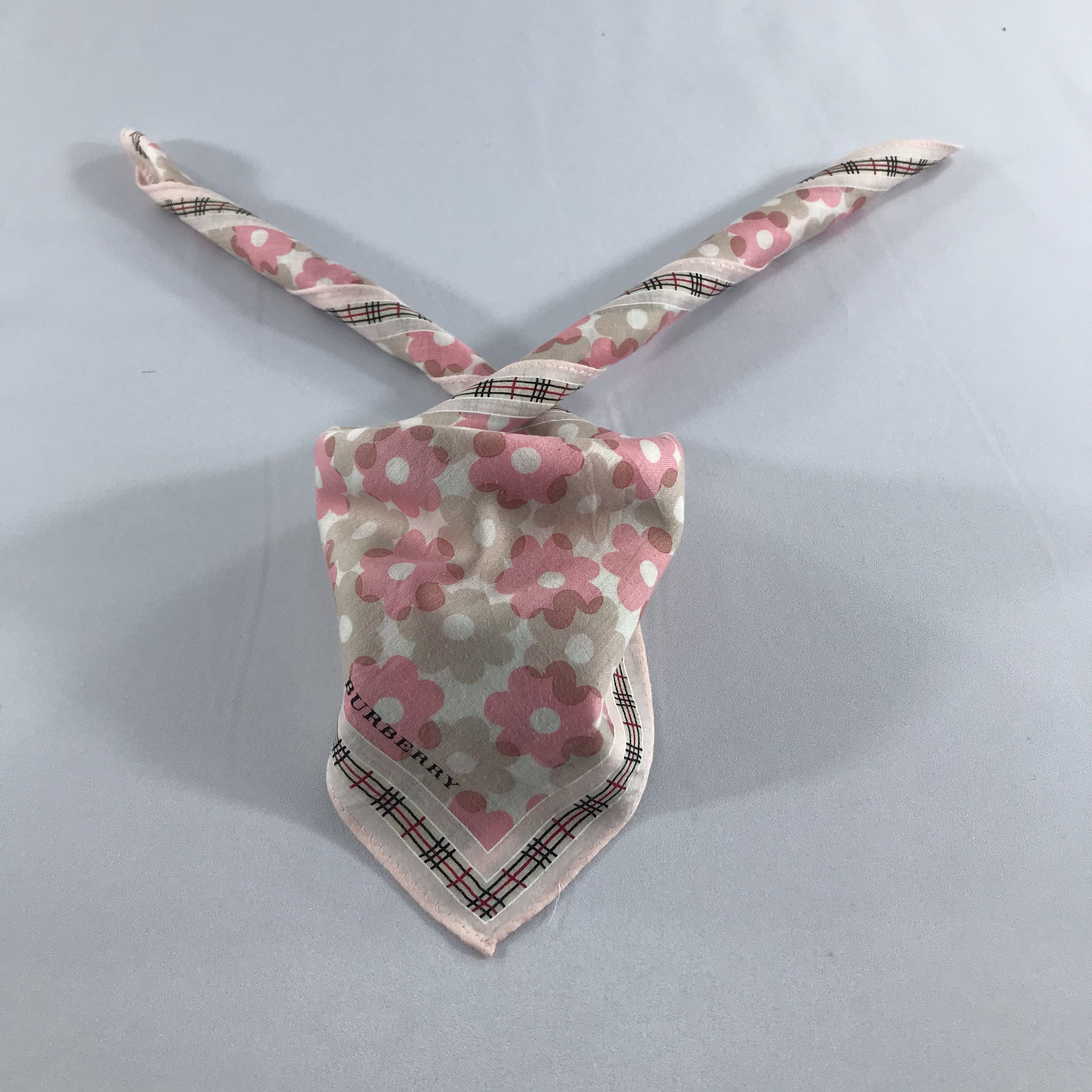 Burberry Burberry Flowers Handkerchief Neckerchief Bandana H854 Size ONE SIZE - 2 Thumbnail