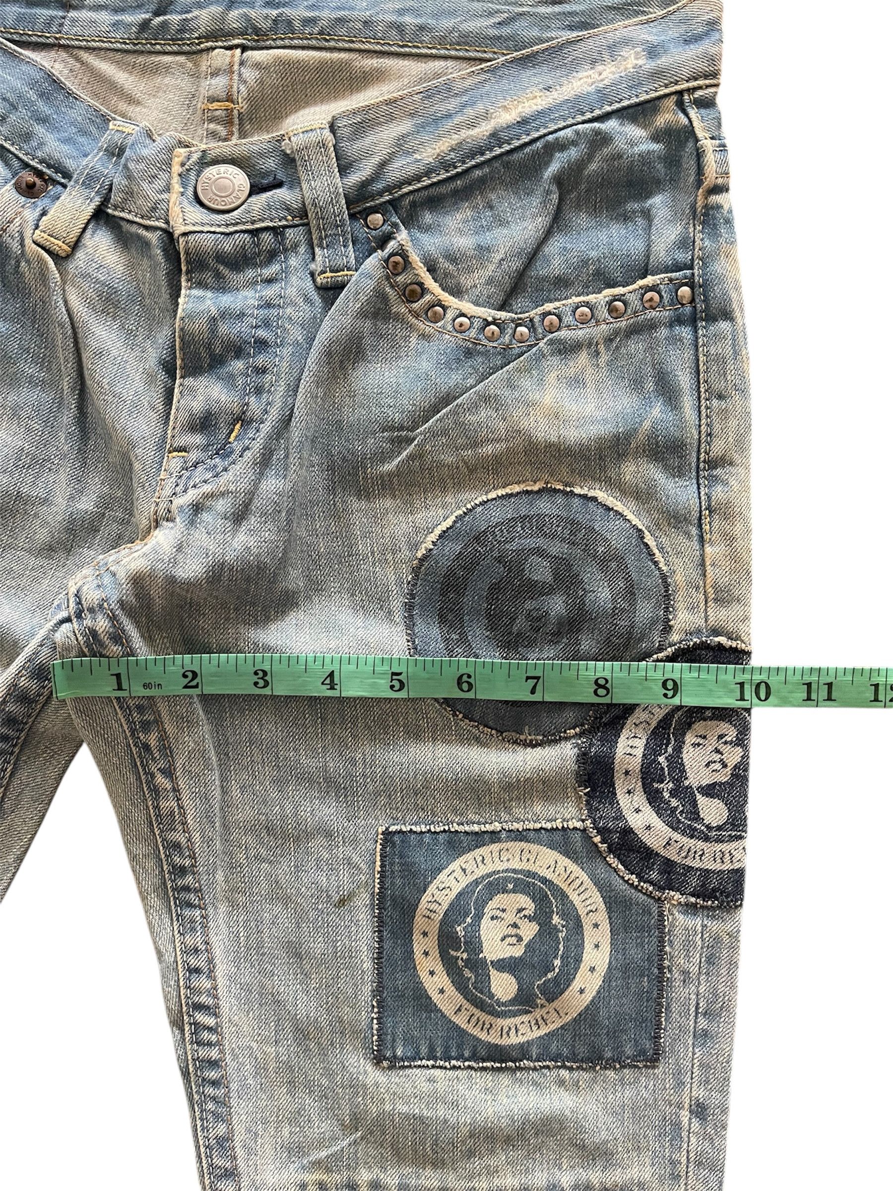 Hysteric Glamour × Le Grande Bleu (L.G.B.) Hysteric Glamour Patchwork Low Rise Baby Blue Reconstruck Size US 30 / EU 46 - 13 Thumbnail