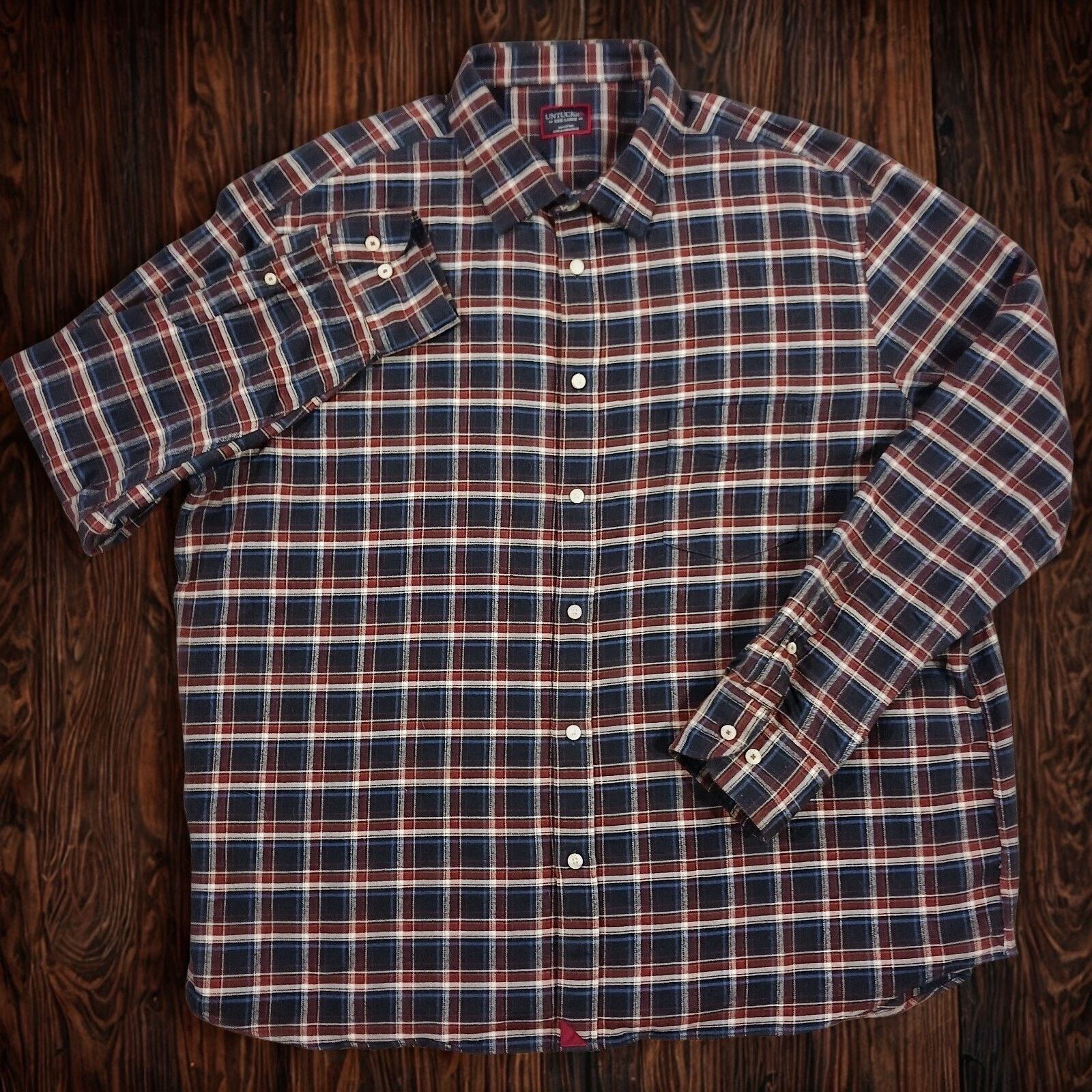 UNTUCKit UNTUCKit Hillcot Flannel Plaid Shirt XL Long Sleeve Casual Size US XL / EU 56 / 4 - 10 Thumbnail