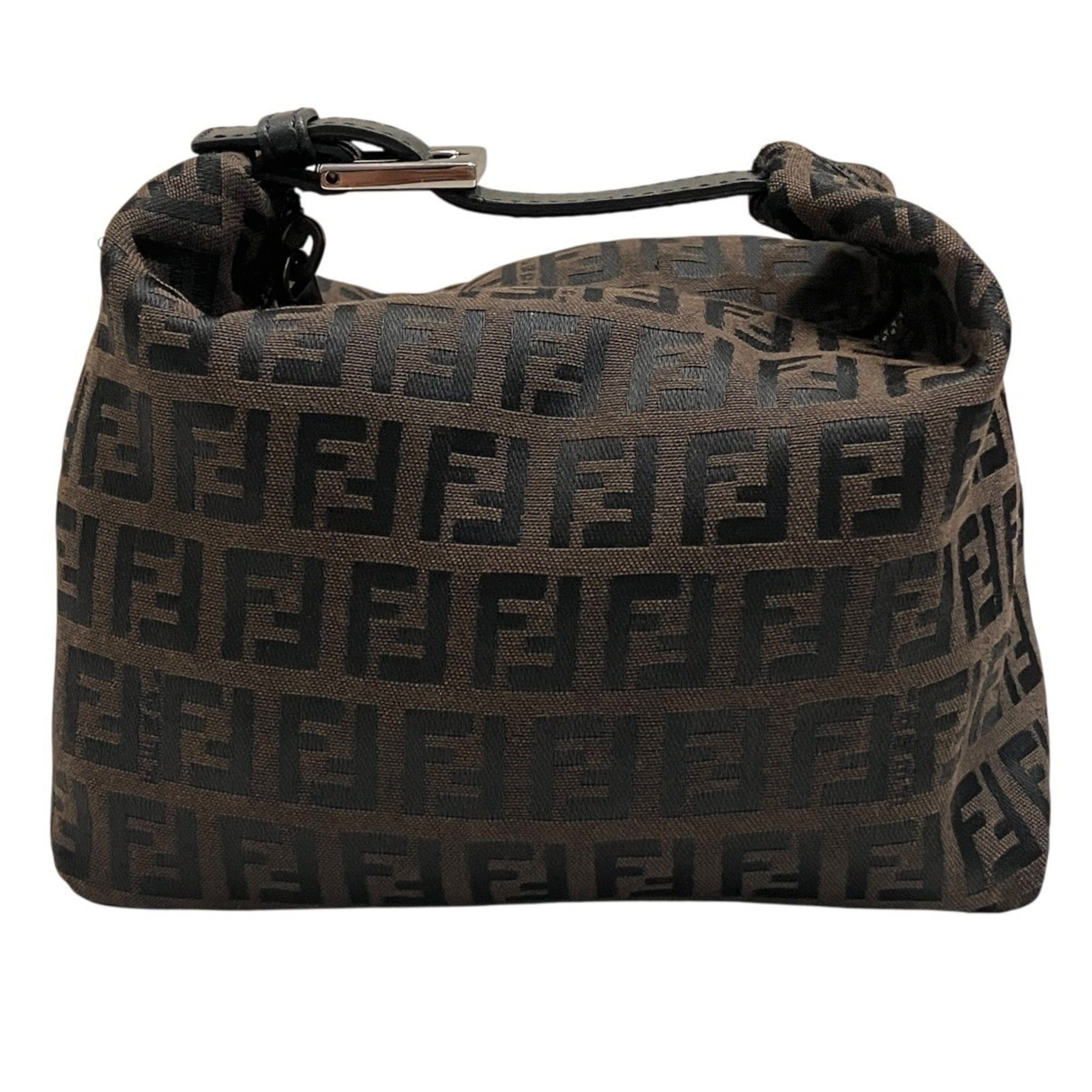 Fendi Fendi Zucca pattern pouch handbag, canvas leather Size ONE SIZE - 1 Thumbnail