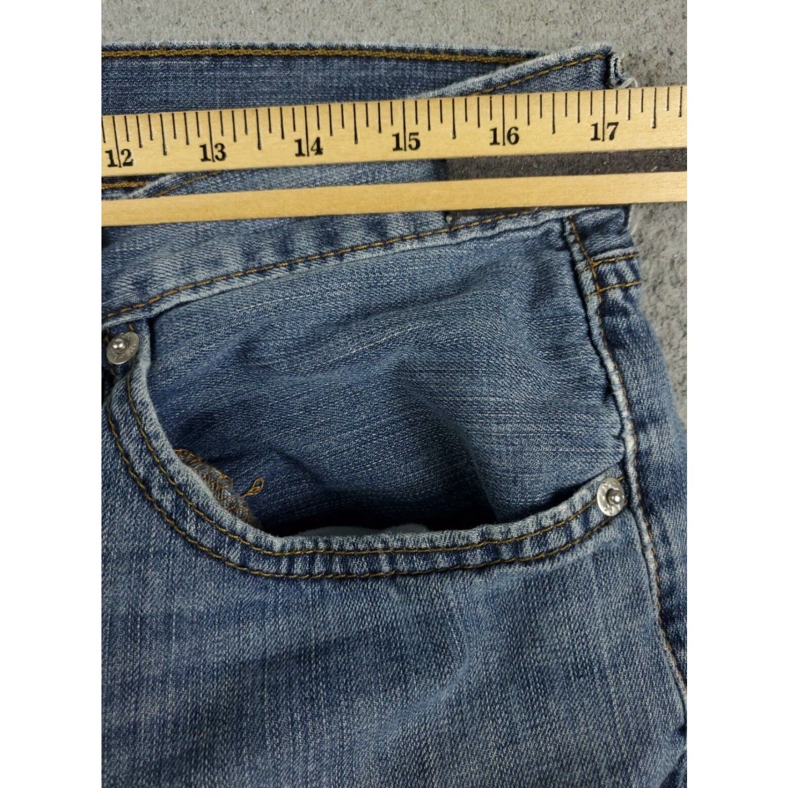 Levi's Levis Mens 505 Straight Leg Jeans Blue 33x30 Casual Denim Pants Size US 33 - 4 Thumbnail