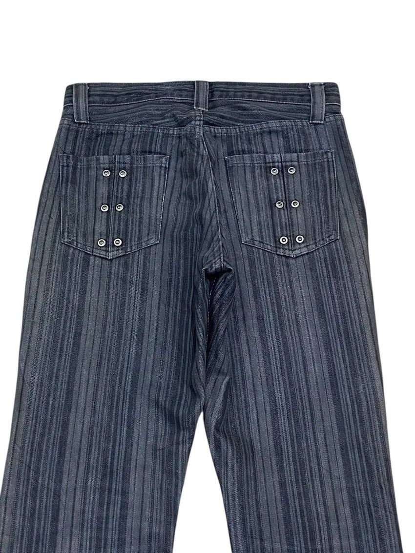 semanticdesign Semantic Design Denim Striped Flared Pants Size US 29 - 3 Thumbnail