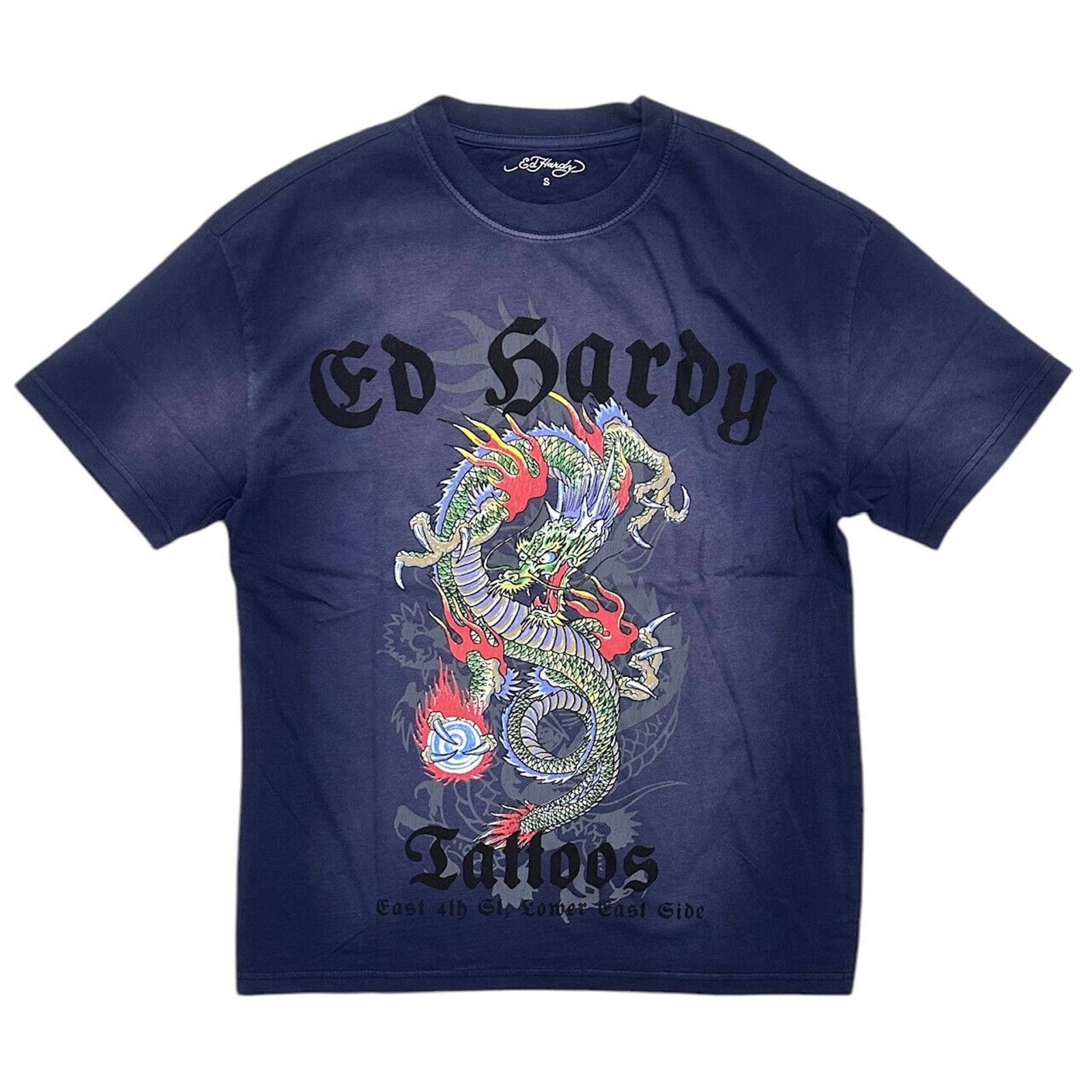 Ed Hardy Ed Hardy T-Shirt Limited Edition Dragon Boxy Relaxed Fit Tee Size US XL / EU 56 / 4 - 1 Thumbnail