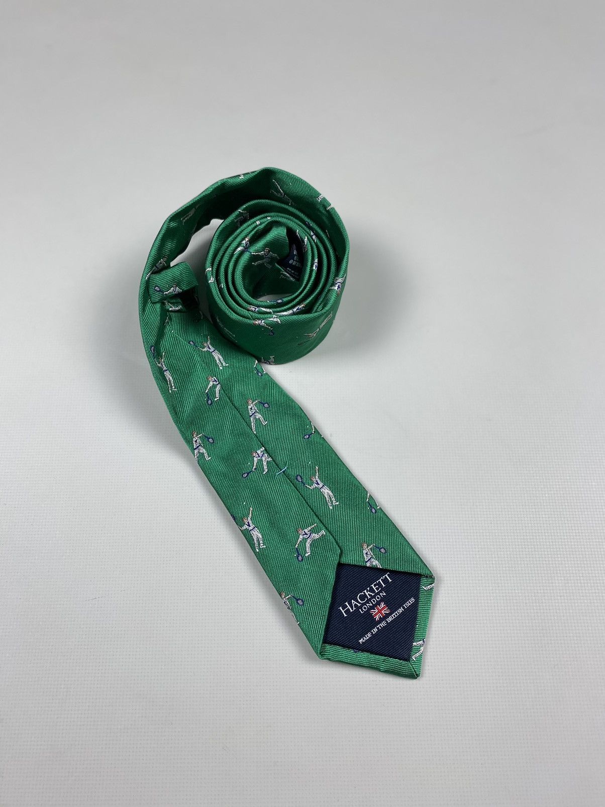 Hackett Hackett London Tennis Pattern silk tie Size ONE SIZE - 2 Thumbnail