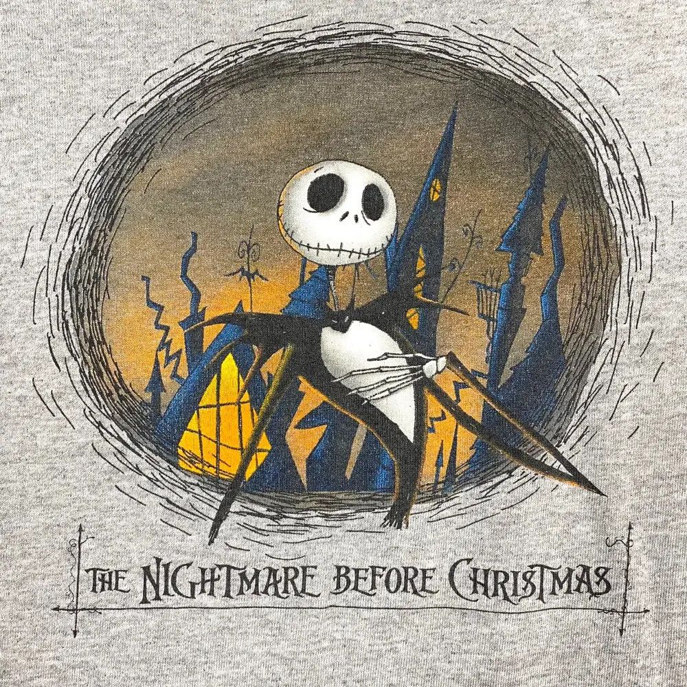 Disney THE NIGHTMARE BEFORE CHRISTMAS Disney Movie Cartoon Tee Size US M / EU 48-50 / 2 - 3 Thumbnail