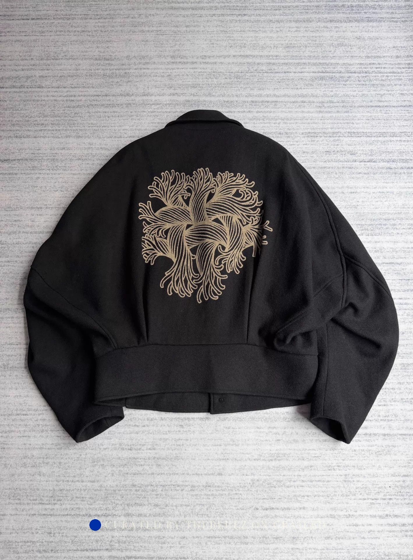 Christopher Nemeth Black Unisex Blazer with Unique Knot Sleeves Size US S / EU 44-46 / 1 - 1 Thumbnail