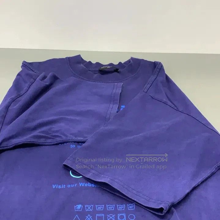 Balenciaga Balenciaga Retro Letter Print Loose Short Sleeve Tee. Size US XXS / EU 40 - 3 Thumbnail