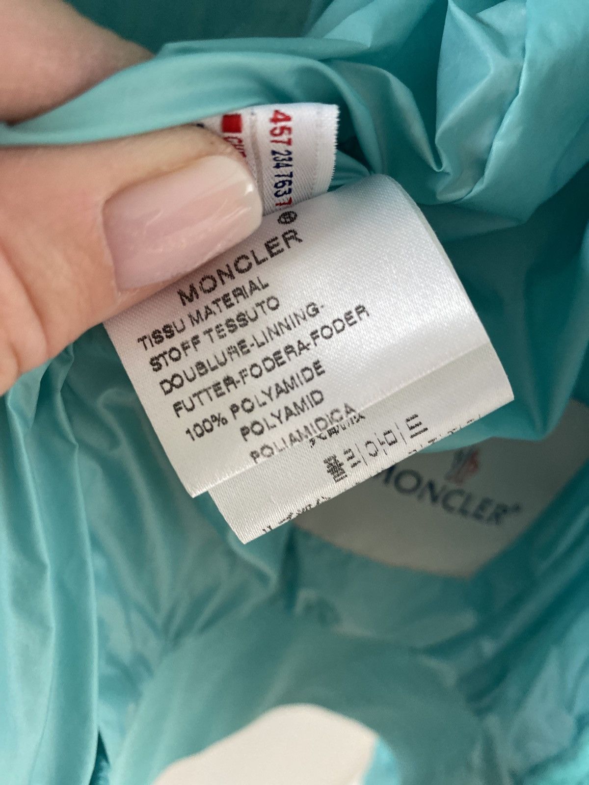 Moncler Moncler sports summer jacket S turquoise - perfect condition Size S / US 4 / IT 40 - 11 Thumbnail