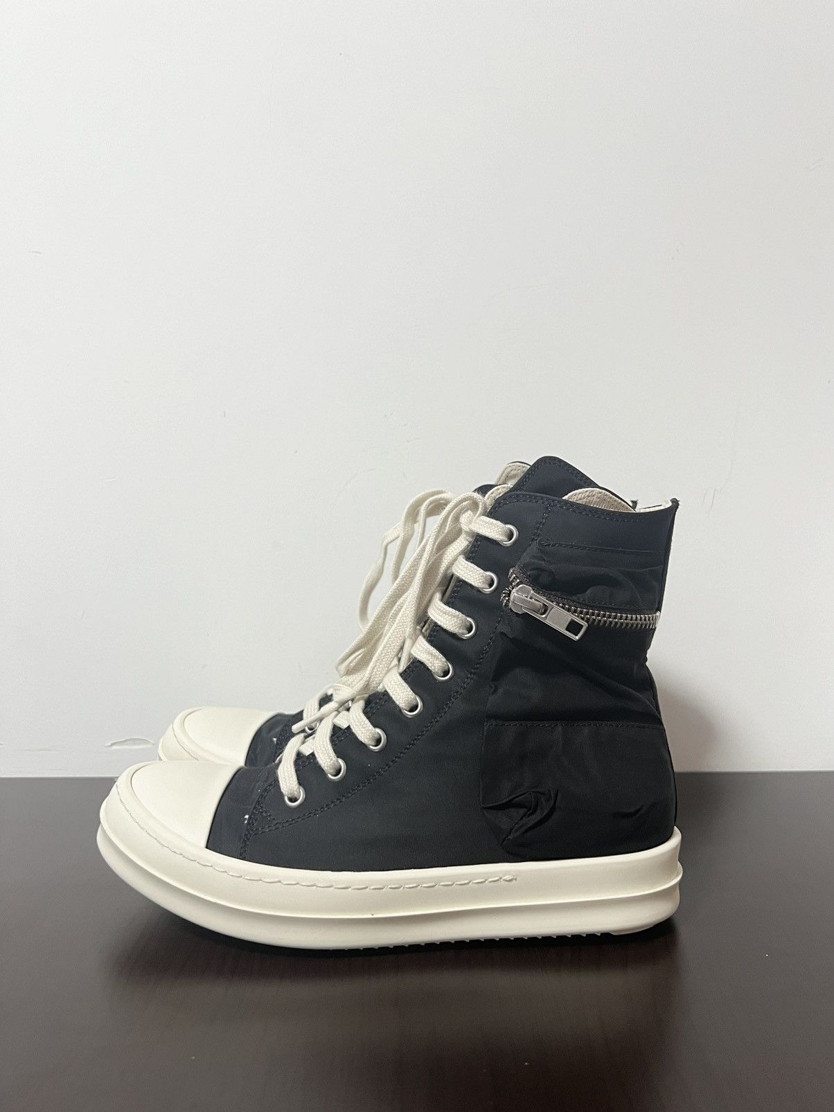 Rick Owens Drkshdw Rick owens cargo ramones high top sneakers sz 36 Size US 6 / IT 36 - 2 Thumbnail