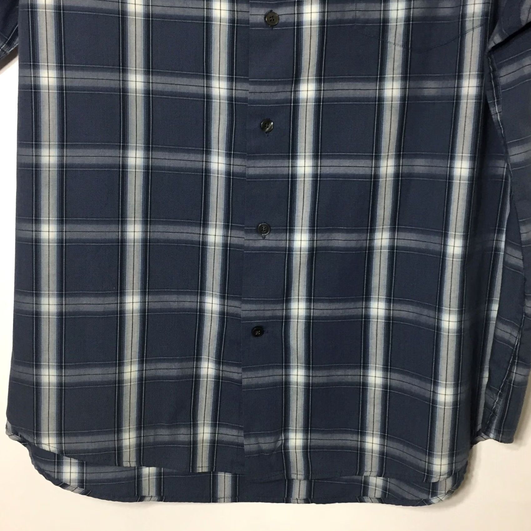 Vintage Axist Slim Fit Shirt Mens XXL Blue Check Short Sleeve Button-Up Size US XXL / EU 58 / 5 - 5 Thumbnail