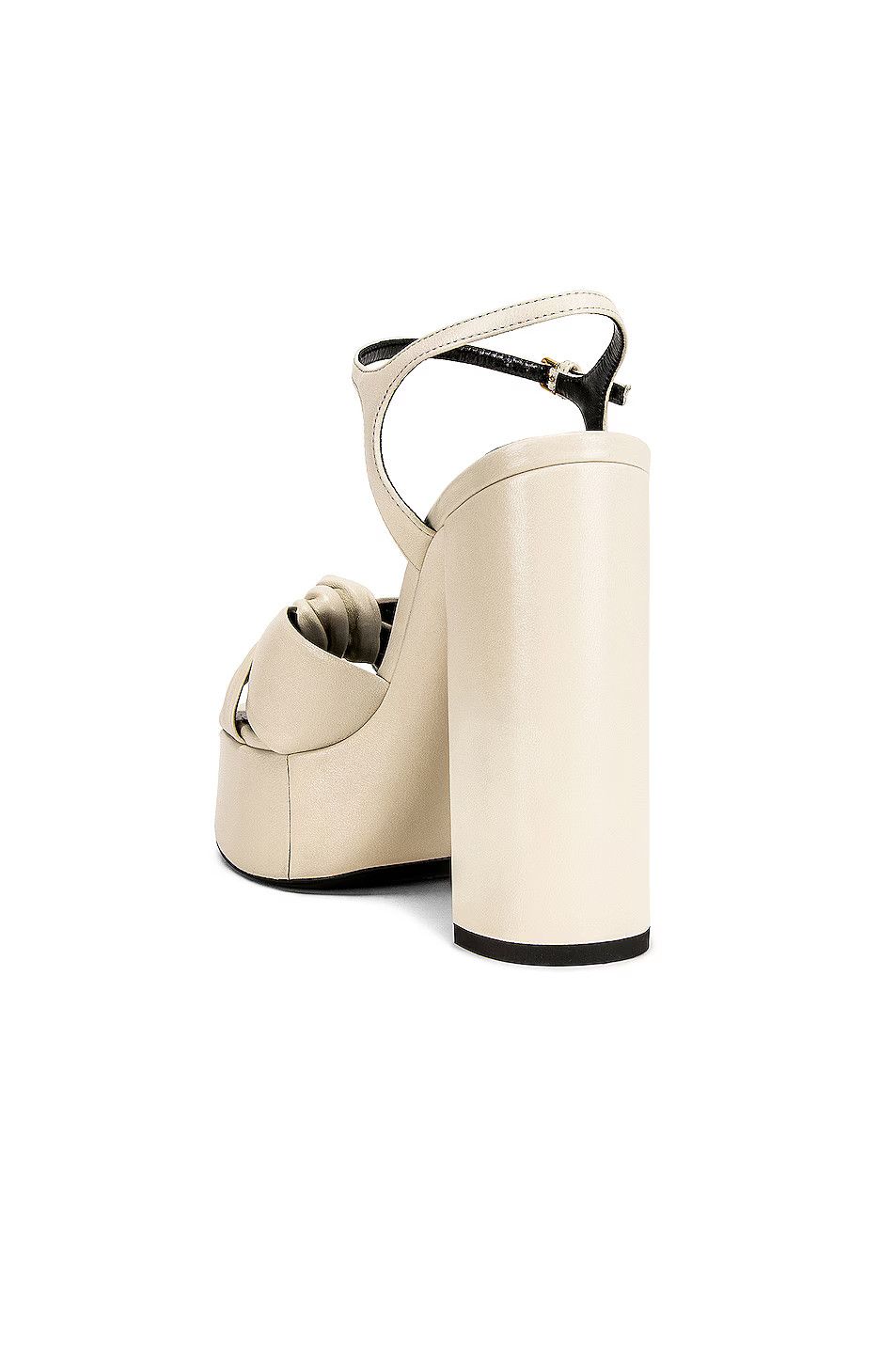 Saint Laurent Paris o1bcso1str0326 Bianca Platform Sandals in White Size US 9 / IT 39 - 3 Thumbnail