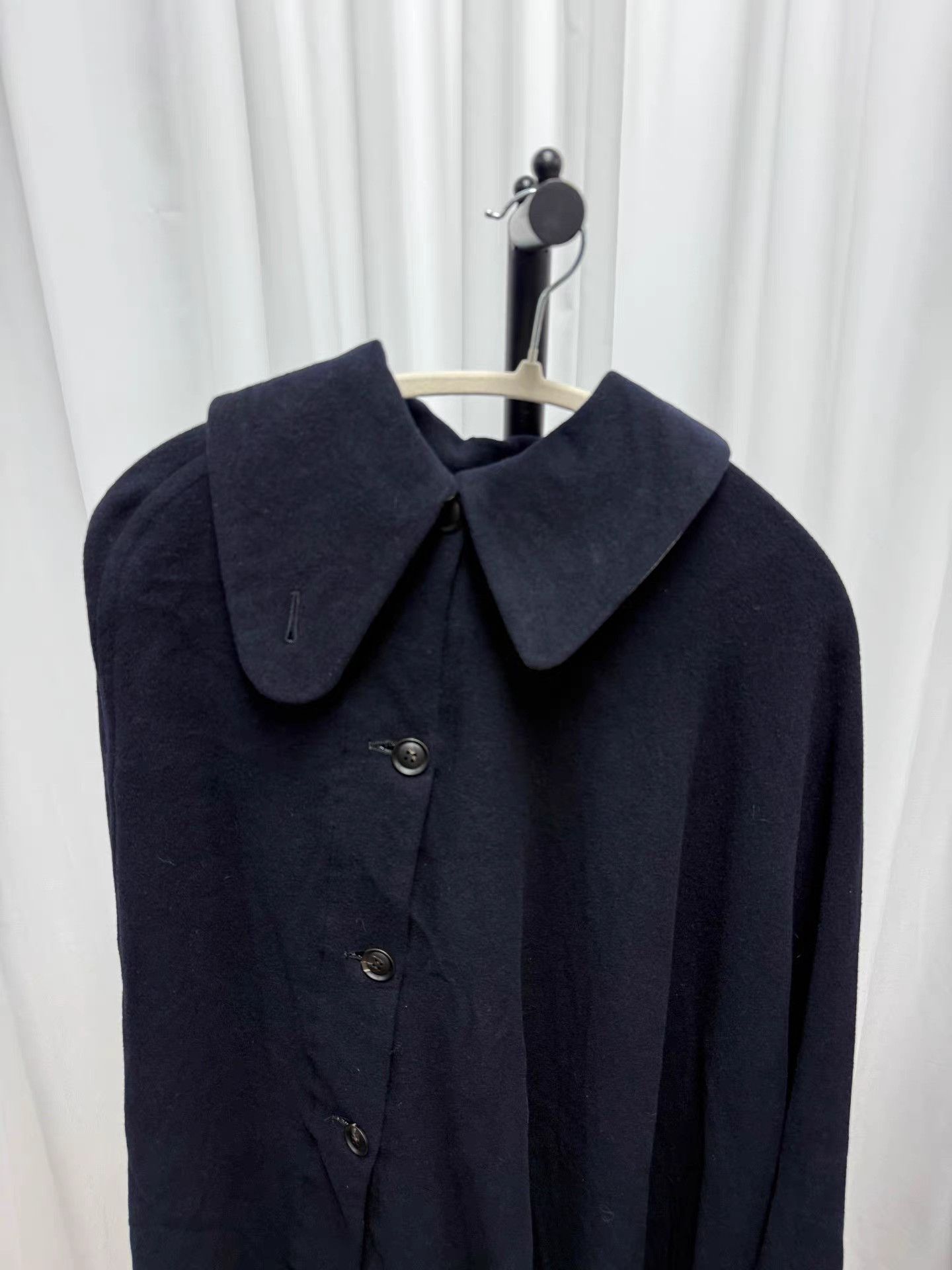Yohji Yamamoto Yohji Yamamoto Archive Asymmetric Collar Cape Coat K20 Size M / US 6-8 / IT 42-44 - 4 Thumbnail