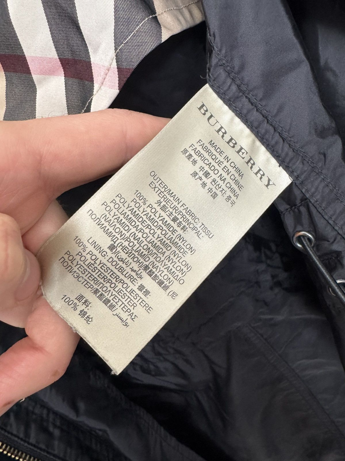 Burberry Burberry Brit Nylon Jacket Black Rare Casual Hype Novacheck Size L / US 10 / IT 46 - 6 Thumbnail