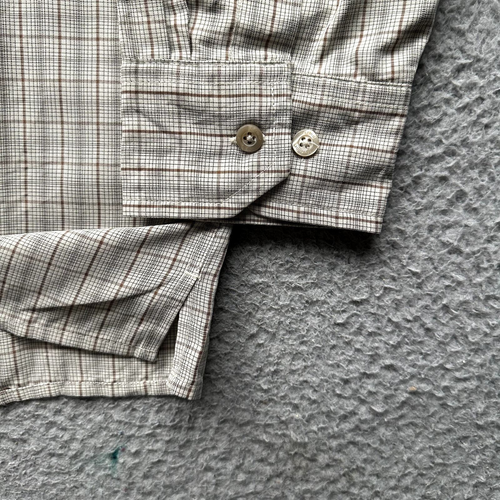 Marmot Marmot Micro Plaid Button Shirt Men XXL Rayon Brown Beige Size US XXL / EU 58 / 5 - 10 Thumbnail