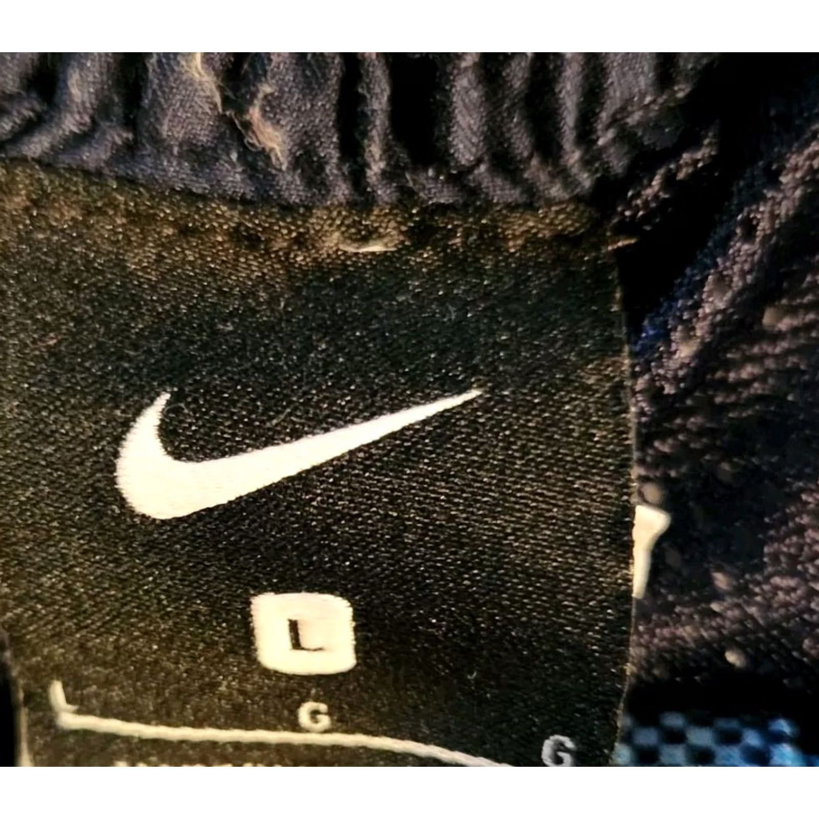 Nike NIKE Board Shorts Large Swim Trunks Blue Drawstring front Men's Sz Size US 33 - 3 Thumbnail
