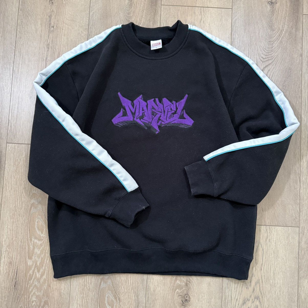 Japanese Brand × Marvel Comics Black Marvel/Japan fleece crewneck Size US L / EU 52-54 / 3 - 4 Thumbnail