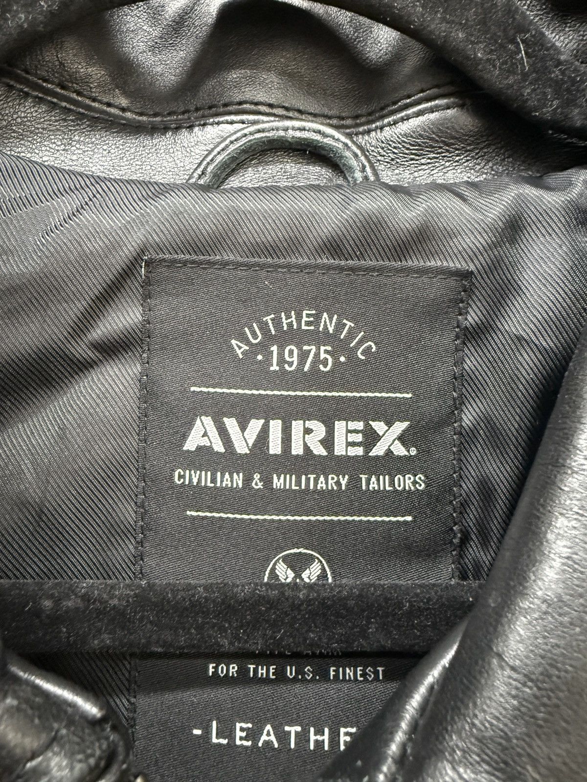 Avirex Avirex Black Leather Jacket Size US L / EU 52-54 / 3 - 4 Thumbnail
